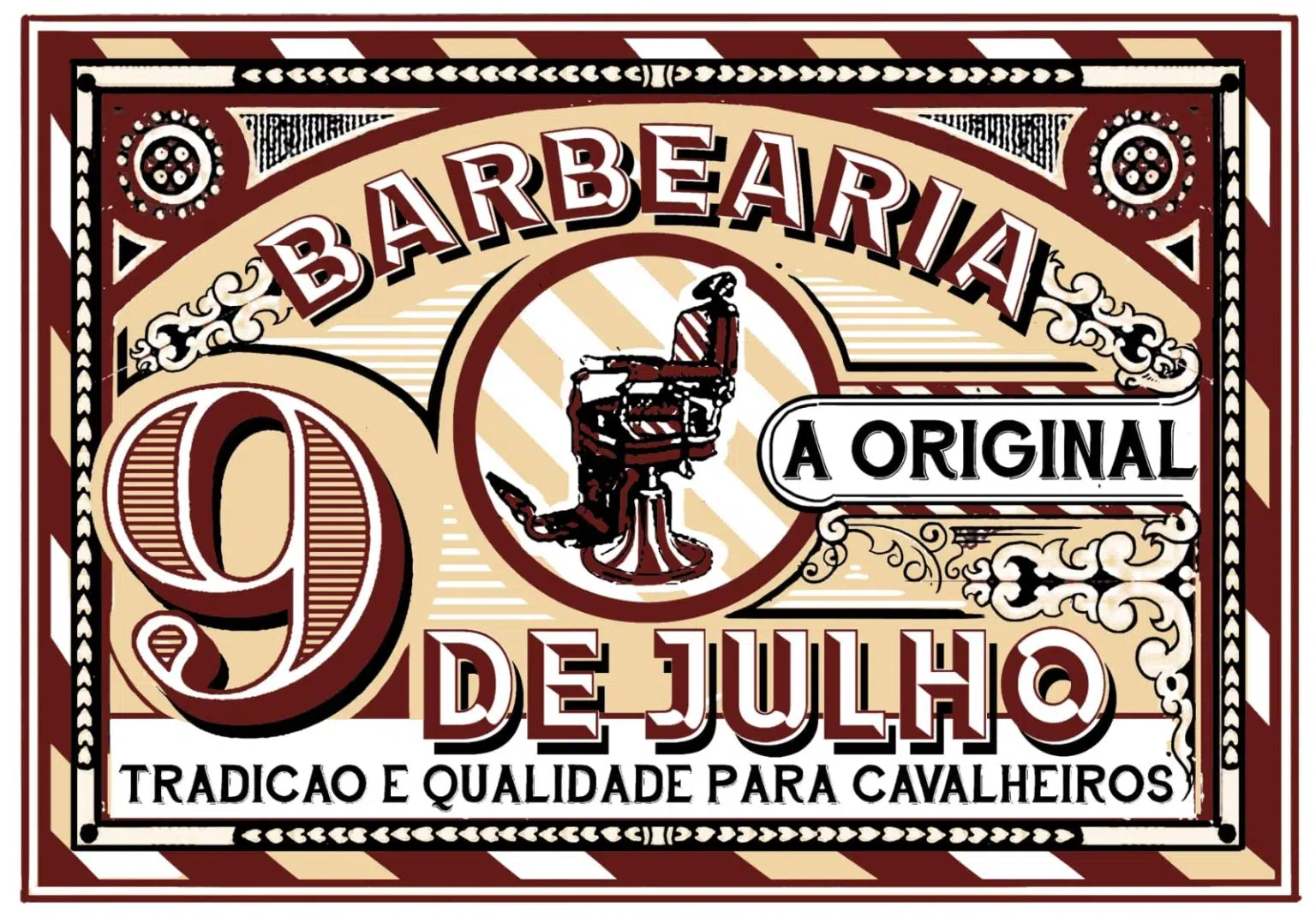 Selo Barbearia 9 de Julho